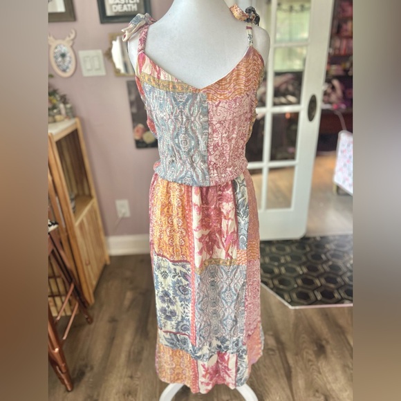 Lane Bryant Dresses & Skirts - Lane Bryant Multicolor Patchwork Midi Dress